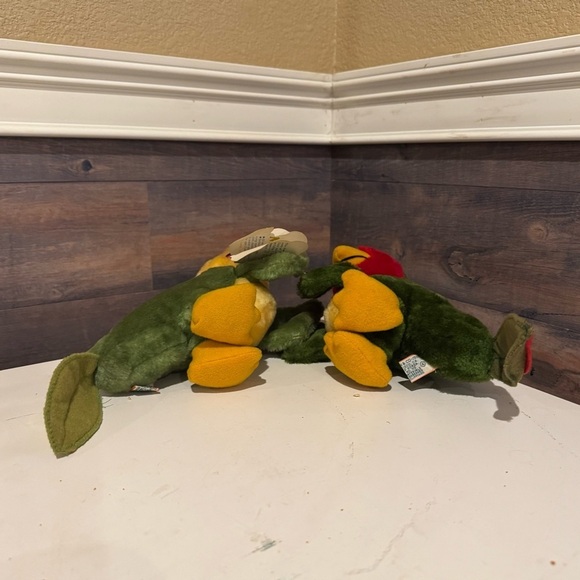 New With Tags Vintage Dakin 1981 Plush Hugging "Love Birds" Nature Babies 11" - Picture 8 of 10